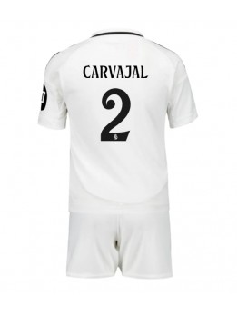 Detské Futbalové oblečenie Real Madrid Daniel Carvajal #2 2024-25 Krátky Rukáv - Domáci (+ trenírky)